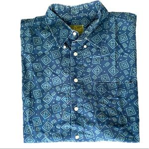 Evergreen 100% Cotton Button Down Hawaiian Shirt